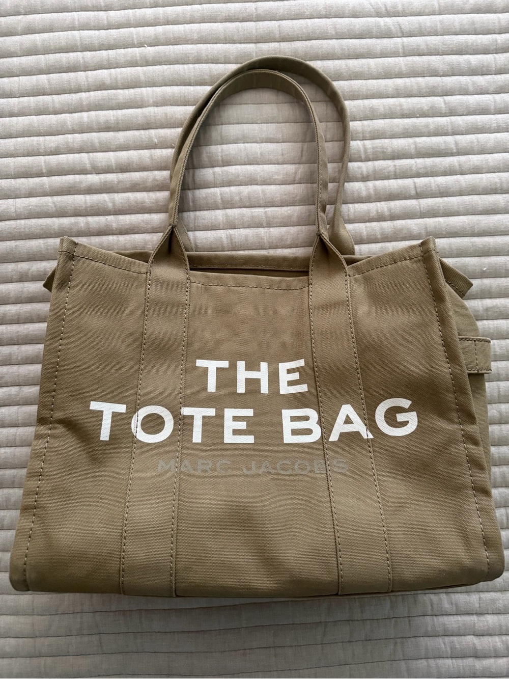 Marc Jacobs Khaki Canvas Tote Bag